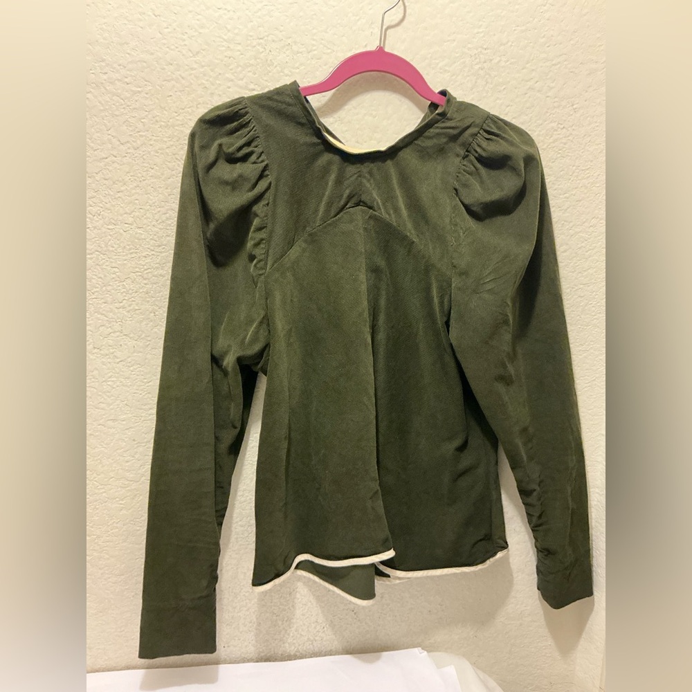 Tish cox  curdory  green top size M